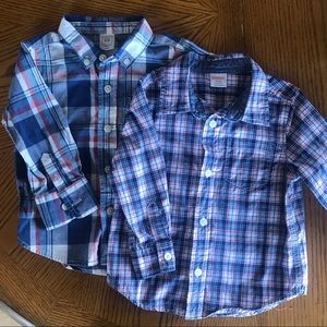 Baby Boy L/S Button Shirt Lot Size 18-24 M